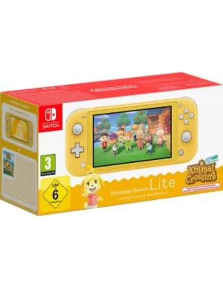 Switch lite Console Animal Crossing Yellow