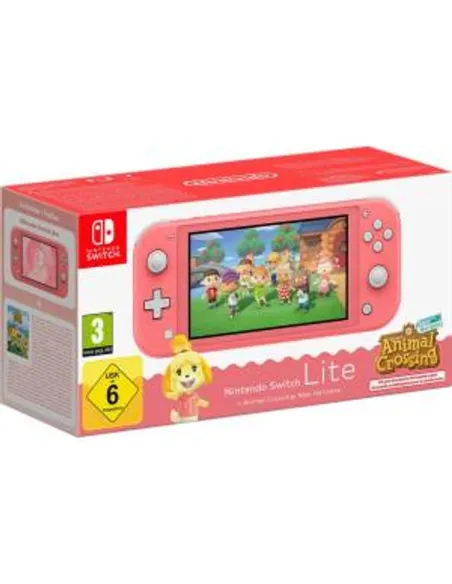 Switch lite Console Animal Crossing Coral