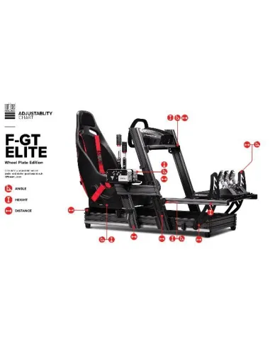 Next Level Racing F-GT Elite Aluminium Simulator Cockpit - Wheel Plate Edition