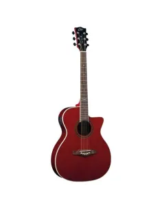 Chitarra acustica Eko 06217324 NXT A100Ce See through red