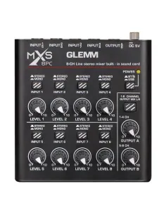 Mixer disc jockey Glemm MXS 8PC Black