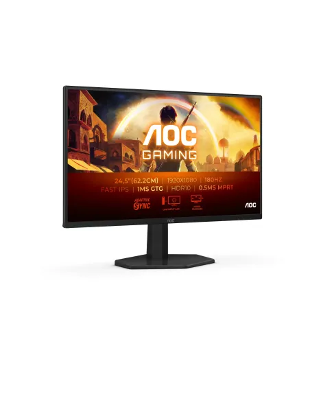 AOC G4 25G42E Monitor PC 62,2 cm (24.5") 1920 x 1080 Pixel Full HD LED Nero, Rosso