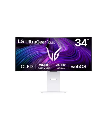 LG 34GX90SA-W Monitor PC 86,4 cm (34") 3440 x 1440 Pixel Wide Quad HD OLED Bianco