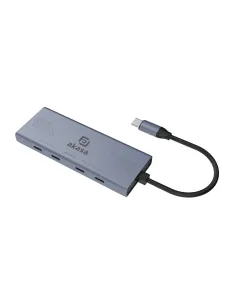 Akasa AK-CBCA32-18BK hub di interfaccia USB tipo-C 10000 Mbit s Grigio 2