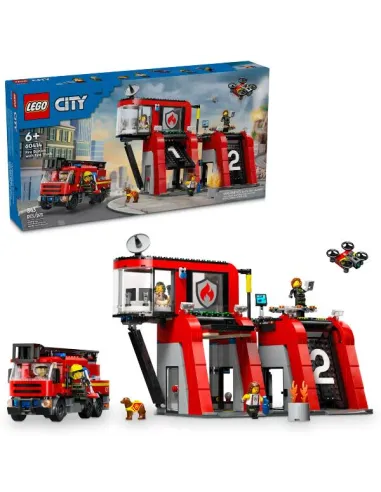 LEGO City 60414 Fire Station with Fire Truck