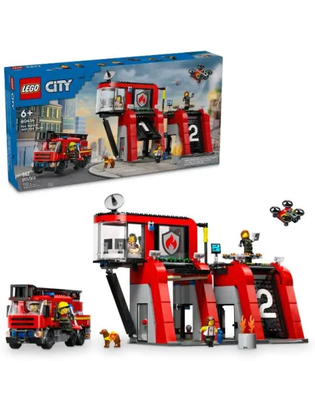 LEGO City 60414 Fire Station with Fire Truck