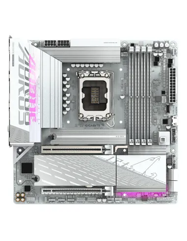 GIGABYTE B860M AORUS ELITE WF6E ICE Scheda madre - CPU Intel Core Ultra, VRM a 12+1+2+1 fasi, fino a 9200MHz DDR5, 1xPCIe 5.0 +