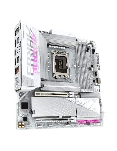 GIGABYTE B860M AORUS ELITE WF6E ICE Scheda madre - CPU Intel Core Ultra, VRM a 12+1+2+1 fasi, fino a 9200MHz DDR5, 1xPCIe 5.0 +