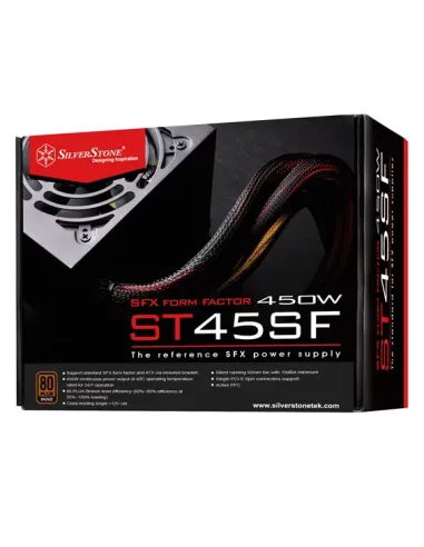 Silverstone ST45SF alimentatore per computer 450 W 20+4 pin ATX SFX Nero