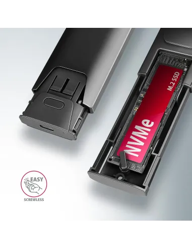 Axagon EEM2-GTS2 contenitore di unità di archiviazione Box esterno SSD Nero M.2