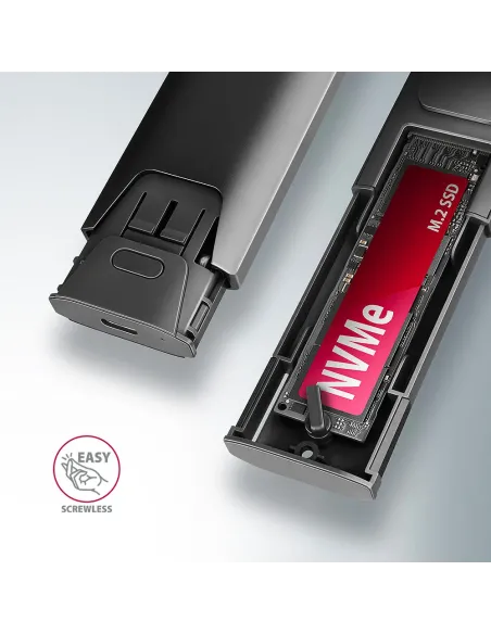 Axagon EEM2-GTS2 contenitore di unità di archiviazione Box esterno SSD Nero M.2