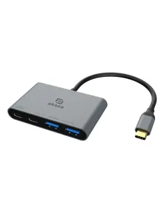 Akasa AK-CBCA31-18BK hub di interfaccia USB 3.2 Gen 1 (3.1 Gen 1) Type-C 10000 Mbit s Alluminio