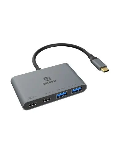 Akasa AK-CBCA31-18BK hub di interfaccia USB 3.2 Gen 1 (3.1 Gen 1) Type-C 10000 Mbit s Alluminio