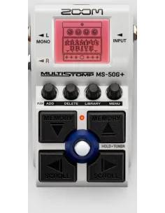 Zoom MS-50G+ pedale per effetto Pedale d'espressione Nero, Bianco