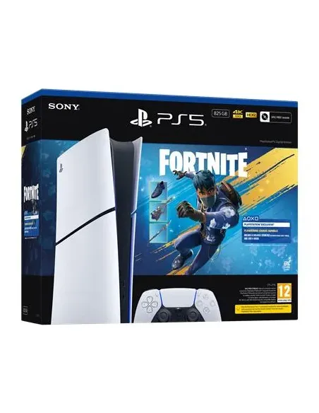 Sony PlayStation 5 Digital Edition - Fortnite Flowering Chaos Bundle 825 GB Wi-Fi Nero, Bianco