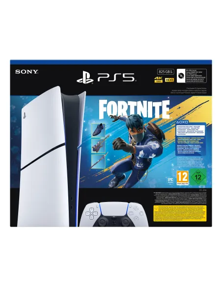 Sony PlayStation 5 Digital Edition - Fortnite Flowering Chaos Bundle 825 GB Wi-Fi Nero, Bianco