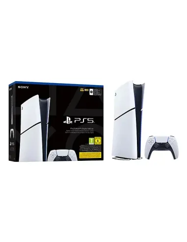 Sony PlayStation 5 Digital Edition 825 GB Wi-Fi Nero, Bianco
