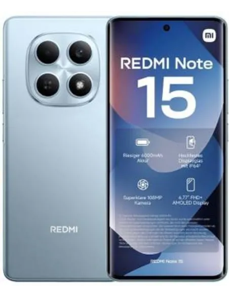 Xiaomi Redmi Note 15 6+128GB 6.77" NFC Glacier Blue DS EU