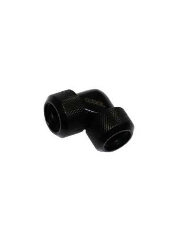Alphacool Eiszapfen Adapter 90 Grad 16mm AD auf 16mm AD Hardtube - schwarz