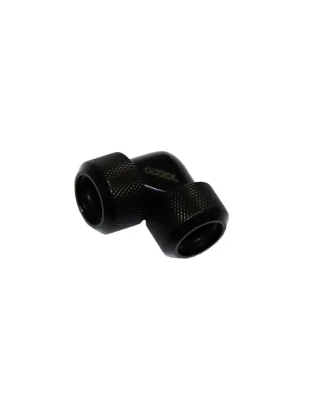 Alphacool Eiszapfen Adapter 90 Grad 16mm AD auf 16mm AD Hardtube - schwarz