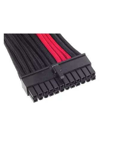 SilverStone ATX 24-Pin-Kabel, 300mm - schwarz/rot