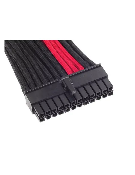 SilverStone ATX 24-Pin-Kabel, 300mm - schwarz/rot