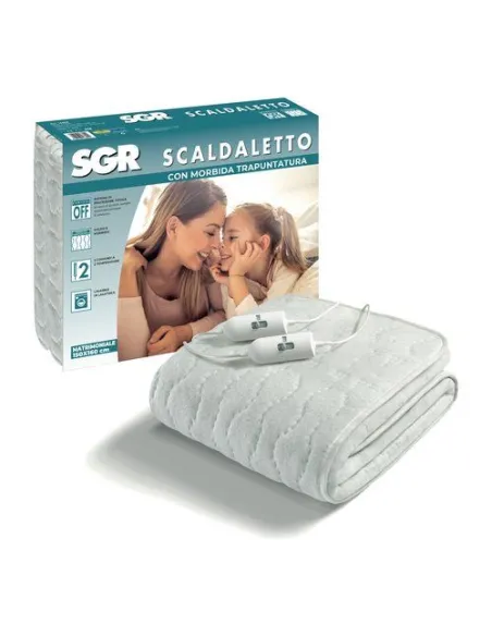 Imetec 16804 scaldaletto Coperta elettrica 55 W Bianco Tessuto