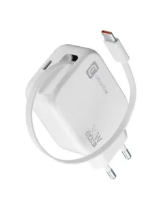 Cellularline Retractable Power 30W Caricabatterie da rete 30W con