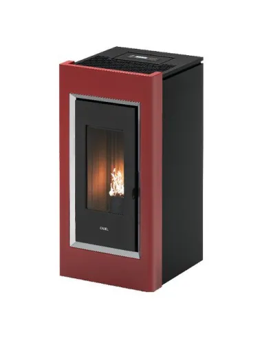 Cadel Prince 11 Libera installazione Pellet Nero, Rosso