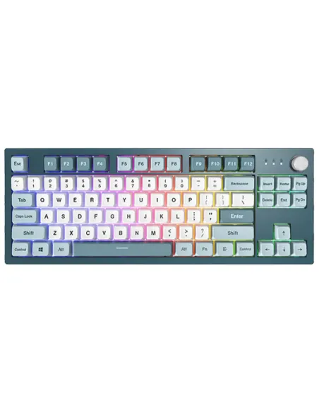 Montech MKey TKL tastiera Gaming USB Grigio scuro, Azzurro, Bianco