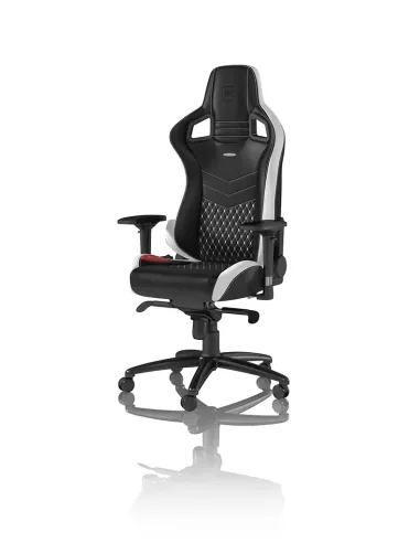 noblechairs EPIC Sedia da gaming per PC Seduta imbottita Nero, Bianco