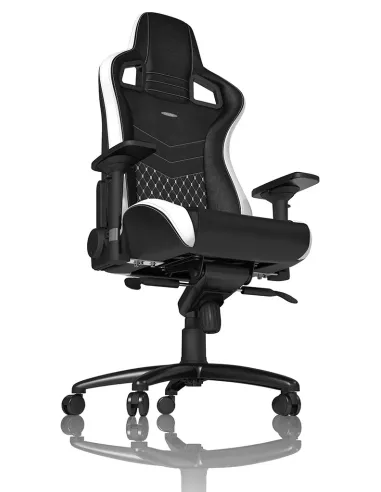 noblechairs EPIC Sedia da gaming per PC Seduta imbottita Nero, Bianco