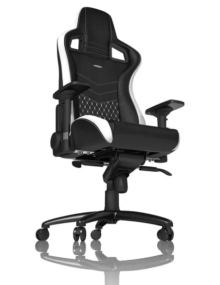 noblechairs EPIC Sedia da gaming per PC Seduta imbottita Nero, Bianco