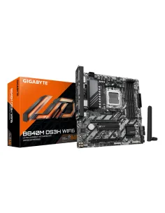 GIGABYTE B840M DS3H WIFI6 Scheda Madre – CPU AMD Ryzen 9000, VRM digitale 8+2+2 fasi, fino a 8200 MHz DDR5, 2 x M.2 PCIe 4.0,