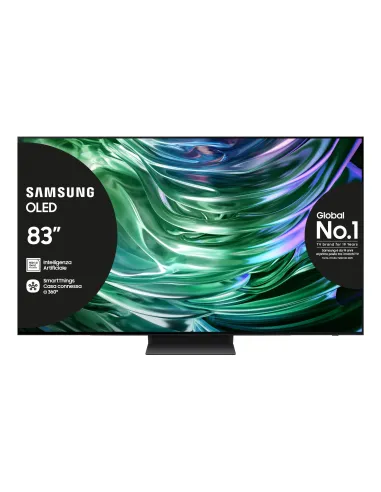 Samsung TV OLED 4K 83” QE83S90DAEXZT Smart TV Wi-Fi Graphite Black 2024, Processore NQ4 AI GEN2, Self-illuminating pixels,