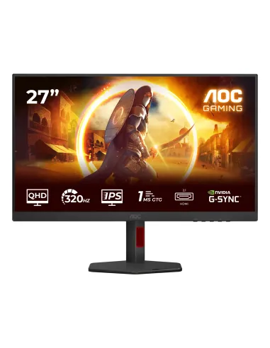 AOC G4 Q27G4SRU Monitor PC 68,6 cm (27") 2560 x 1440 Pixel Quad HD LED Nero, Rosso