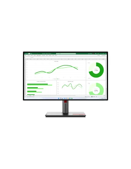 Lenovo ThinkVision P27q-30 Monitor PC 68,6 cm (27") 2560 x 1440 Pixel Quad HD LED Nero