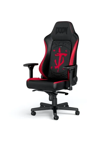 noblechairs NBL-HRO-PU-DET sedia per videogioco Sedia da gaming per PC Seduta imbottita Nero, Rosso