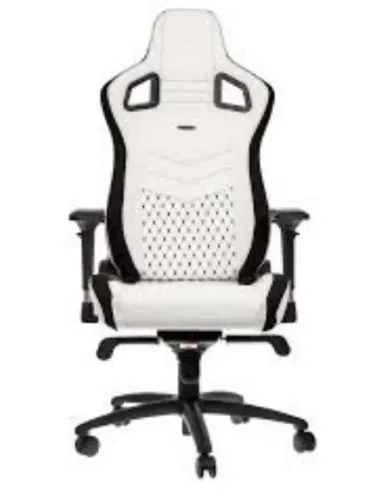 noblechairs Epic Seduta imbottita Nero, Bianco