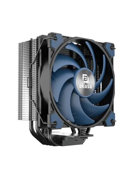 Akasa AK-CC4021HP01V1 sistema di raffreddamento per computer Processore Raffreddatore d'aria 12 cm Alluminio, Nero, Blu 1 pz