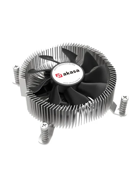 Akasa AK-CC6616HP01 sistema di raffreddamento per computer Processore Raffreddatore d'aria 7,5 cm Alluminio, Nero 1 pz
