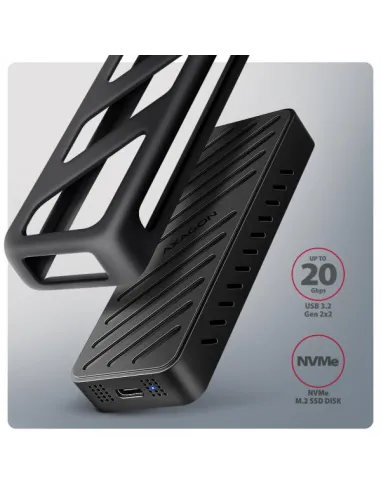 Axagon EEM2-20G NVMe-SSD-Gehäuse USB-C 3.2 20 Gbps 2230 - 2280 -