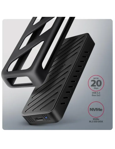 Axagon EEM2-20G NVMe-SSD-Gehäuse USB-C 3.2 20 Gbps 2230 - 2280 -