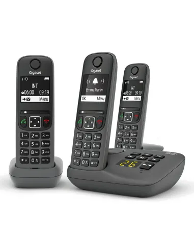 Gigaset AE690A Telefono analogico DECT Identificatore di chiamata Antracite