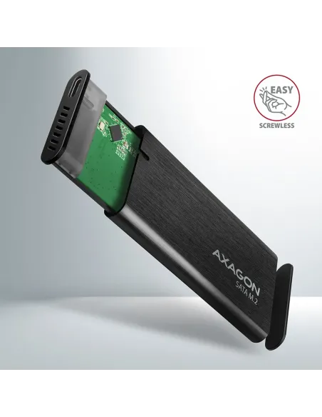 Axagon EEM2-SBC externes Gehäuse für M.2 SSDs USB-C 3.2 Gen 2 - schwarz Box esterno SSD Nero