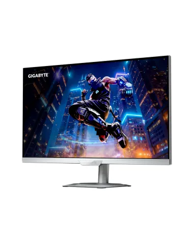 GIGABYTE M27UP ICE Monitor da gioco 27” 4K UHD - Modalità doppia (4K 160Hz o FHD 320Hz), 3840 x 2160, 1ms, 350 cd m², FreeSync