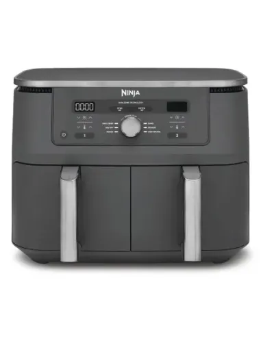 Ninja DZ400EU friggitrice Doppia 9,5 L Indipendente 2470 W Friggitrice ad aria calda Grigio