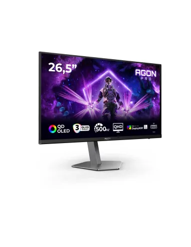 AOC AGON PRO AG276QKD2 Monitor PC 67,3 cm (26.5") 2560 x 1440 Pixel Quad HD QD-OLED Nero, Grigio