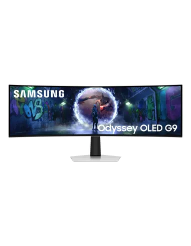 Samsung G93SD Monitor PC 124,5 cm (49") 5120 x 1440 Pixel Dual QHD OLED Argento