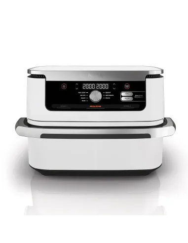Ninja AF500EUWH friggitrice Doppia 10,4 L Indipendente 2470 W Friggitrice ad aria calda Argento, Bianco